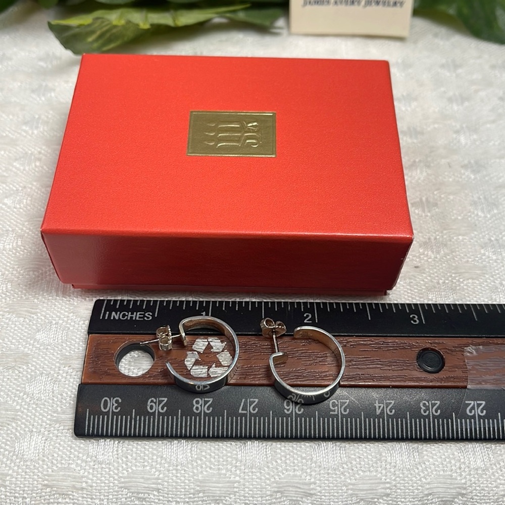 James Avery retired earring hoops 925 sterling - Picture 5 of 7